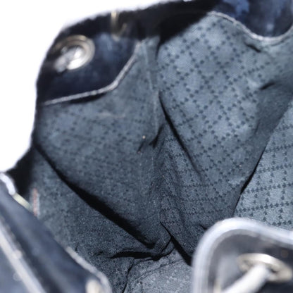 Gucci Vintage Bamboo Sling Backpack Nylon, BLACK, NYLON, Shoulder bag