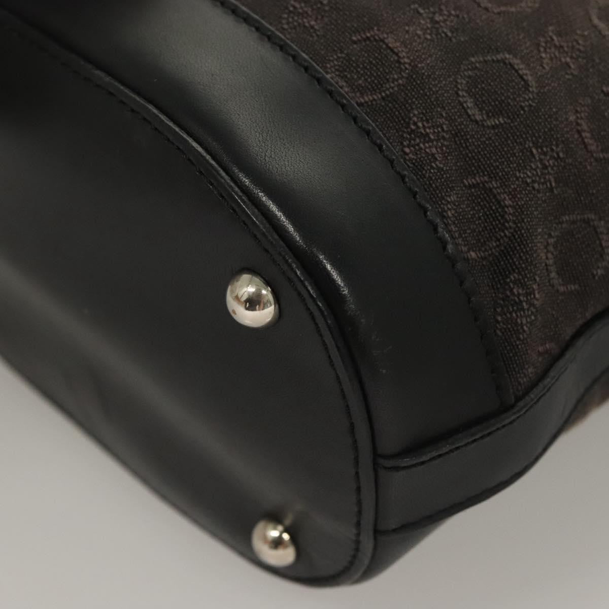 Celine C Macadam Handbag Canvas, BLACK, CANVAS, Handbag