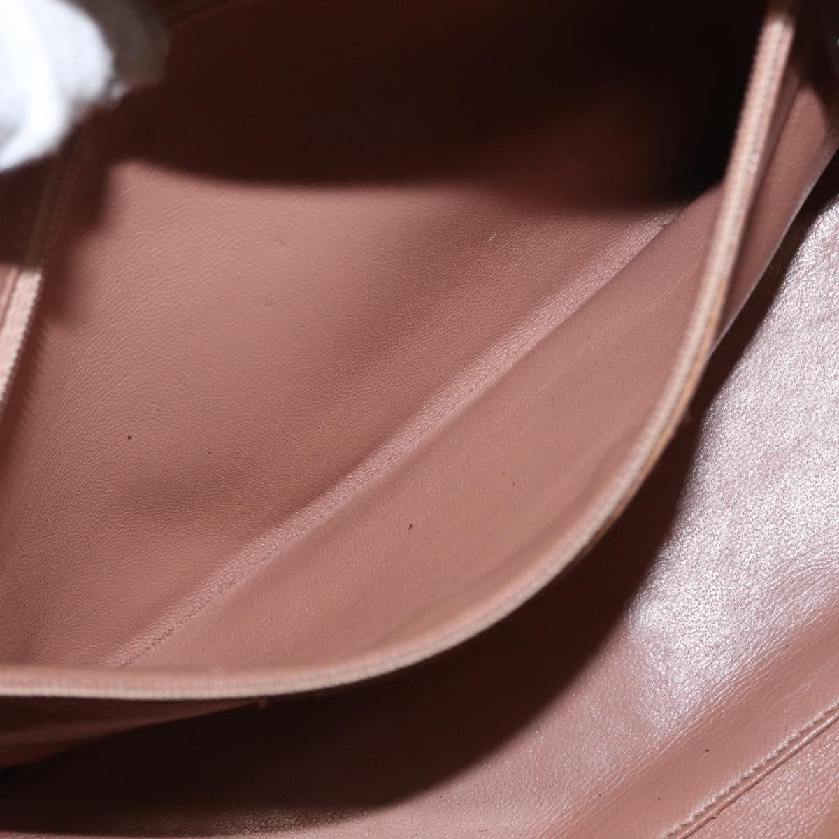 Chanel Embossed Logo Bowler Bag Quilted Caviar, BEIGE, LEATHER, Handbag