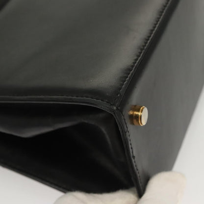 Salvatore Ferragamo Convertible Vara Bow Tote Leather, BLACK, LEATHER, Handbag