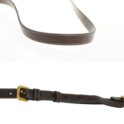 Prada Logo Double Zip Crossbody Bag Canvas, BROWN, CANVAS, Shoulder bag