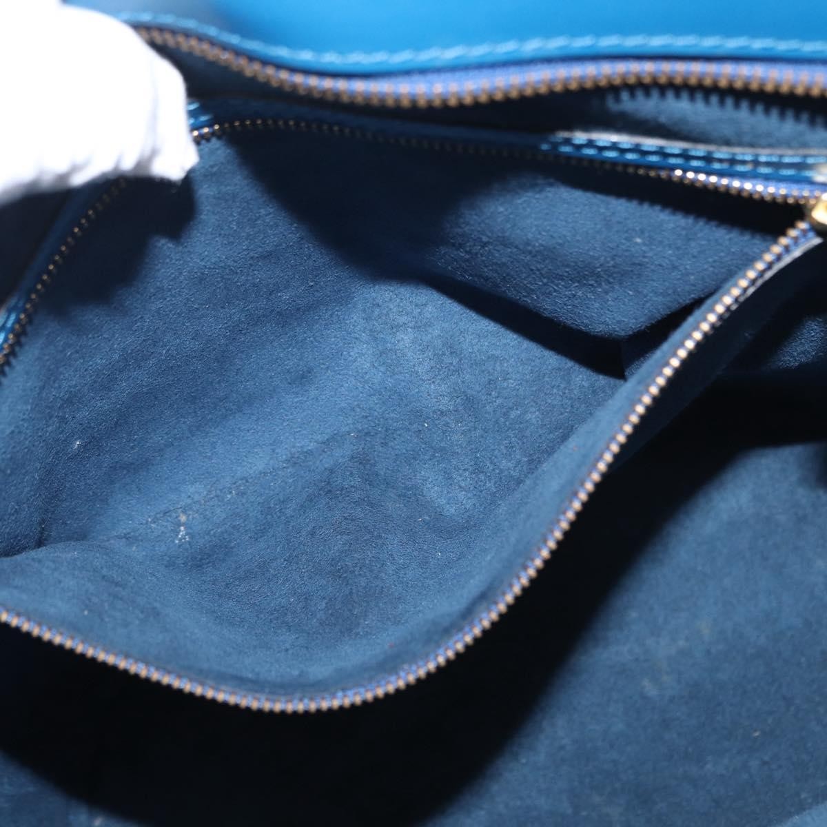 Louis Vuitton Saint Jacques Handbag Epi Leather, BLUE, LEATHER, Shoulder bag