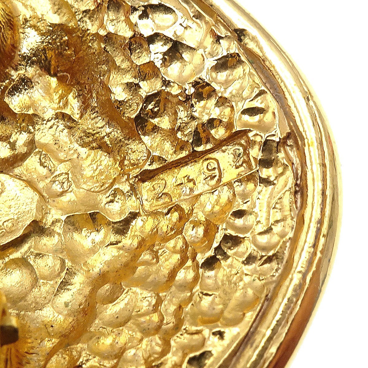Chanel Vintage Diamond Clip-On Earrings Gold-plated, GOLD, GOLD_PLATED, Earrings