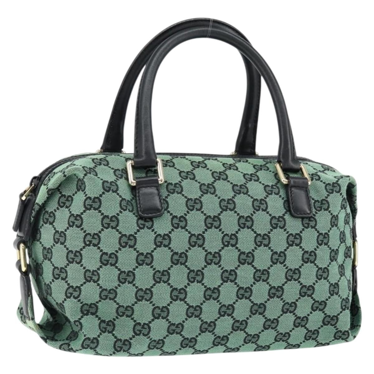 Gucci Full Moon Boston Bag GG Canvas, GREEN, CANVAS, Travel bag