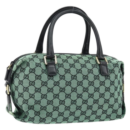 Gucci Full Moon Boston Bag GG Canvas, GREEN, CANVAS, Travel bag