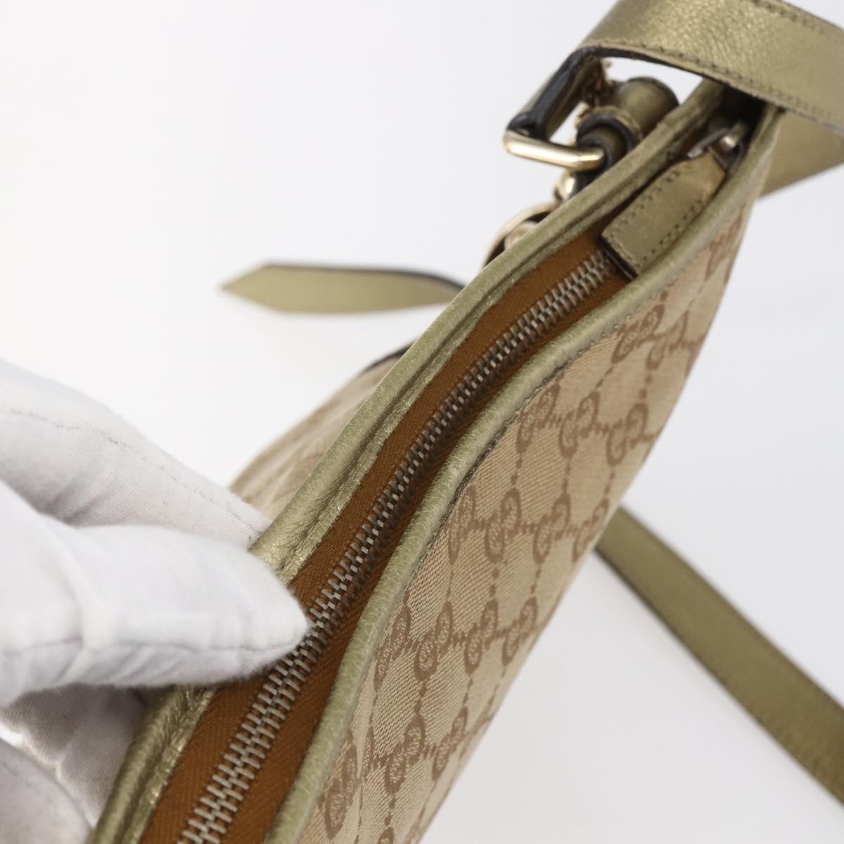 Gucci Jolicoeur Messenger Bag GG Canvas, BEIGE, CANVAS, Shoulder bag