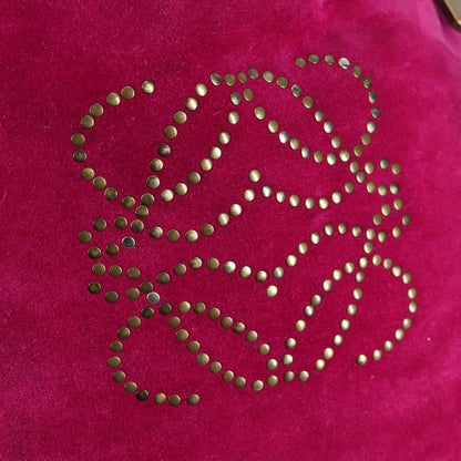 Loewe Anagram Shoulder Bag Suede, PURPLE, SUEDE, Shoulder bag