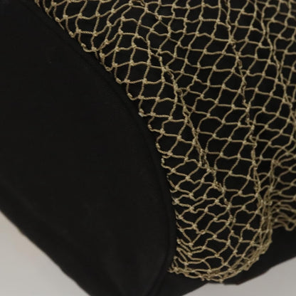 Chanel Camellia Flower Tote Canvas, BLACK, CANVAS, Tote bag