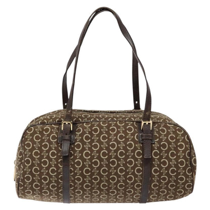 Celine Vintage Macadam Handbag Macadam, BROWN, CANVAS, Handbag