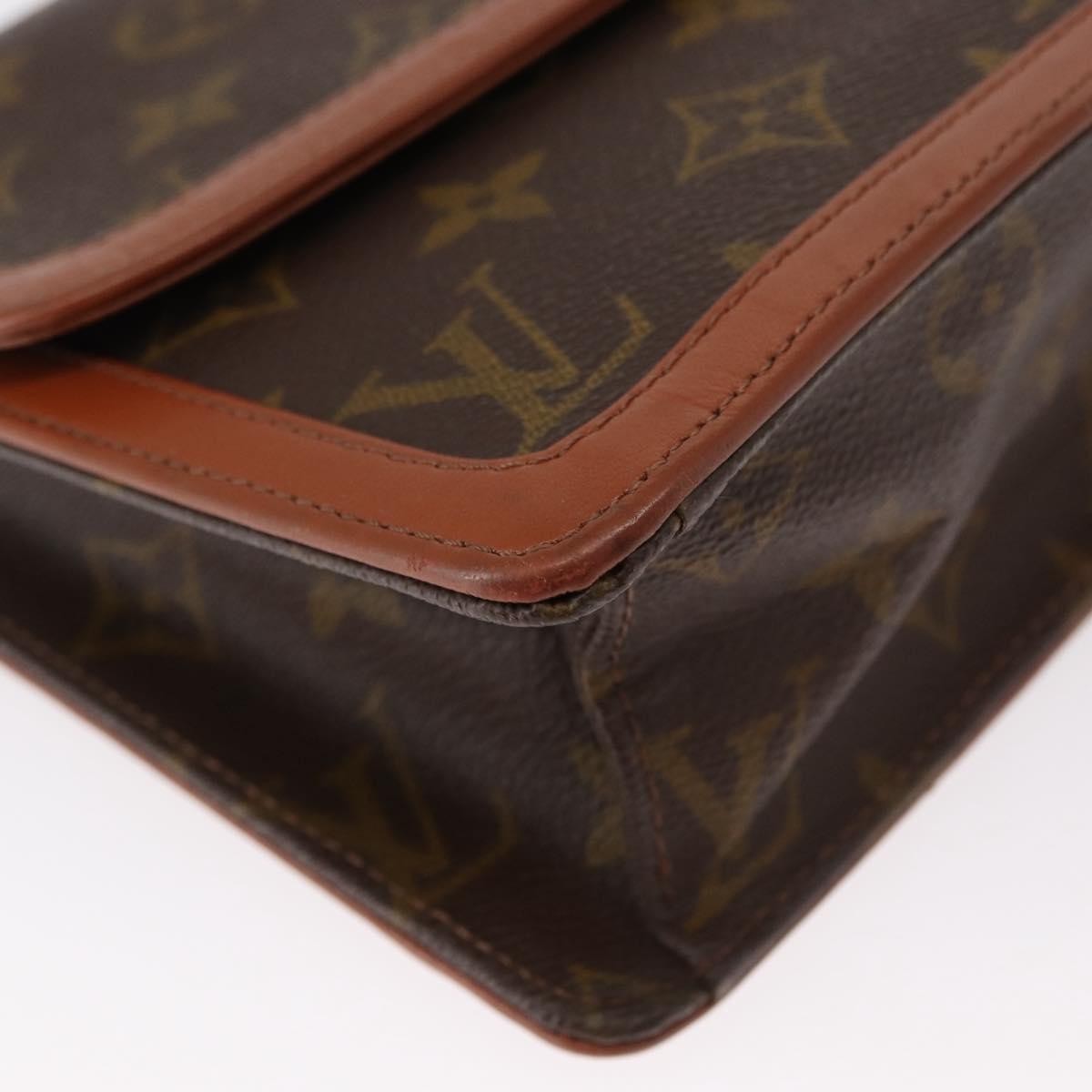 Louis Vuitton Dame Pochette Monogram Canvas, BROWN, CANVAS, Clutche & pouche