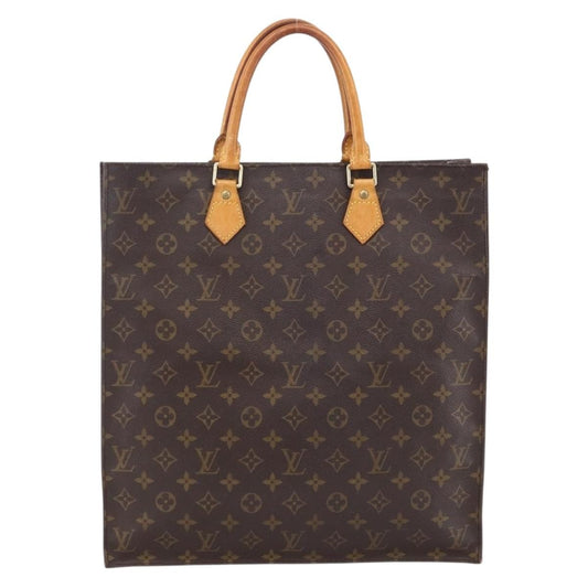 Louis Vuitton Vintage Sac Plat Bag Monogram Canvas, BROWN, CANVAS, Tote bag