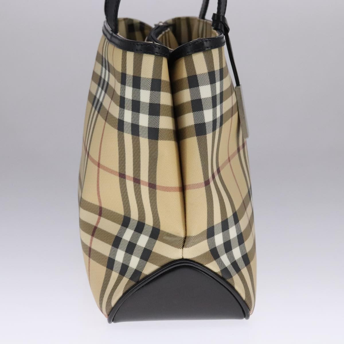 Burberry Nova Check Tote Canvas and Leather, BEIGE, CANVAS, Tote bag