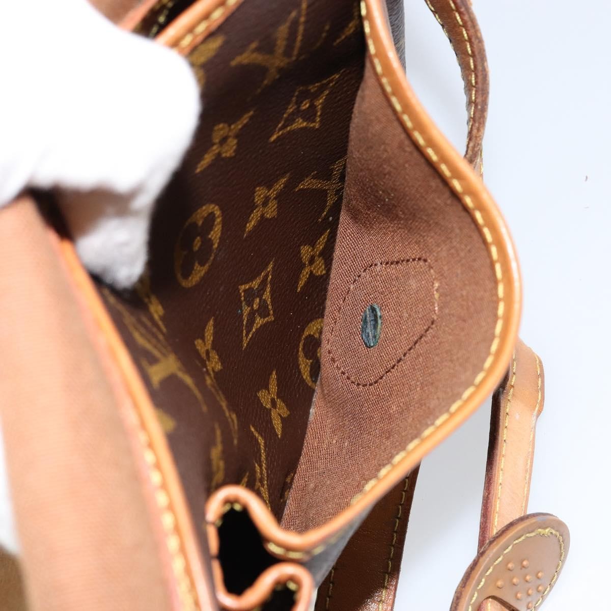 Louis Vuitton Sac Gibeciere Messenger Bag Monogram Canvas, BROWN, CANVAS, Shoulder bag