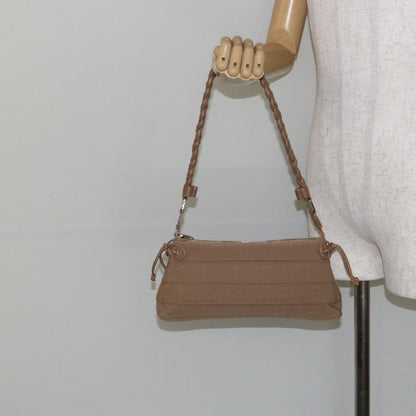 Salvatore Ferragamo Vala Shoulder Bag Nylon, BEIGE, NYLON, Shoulder bag