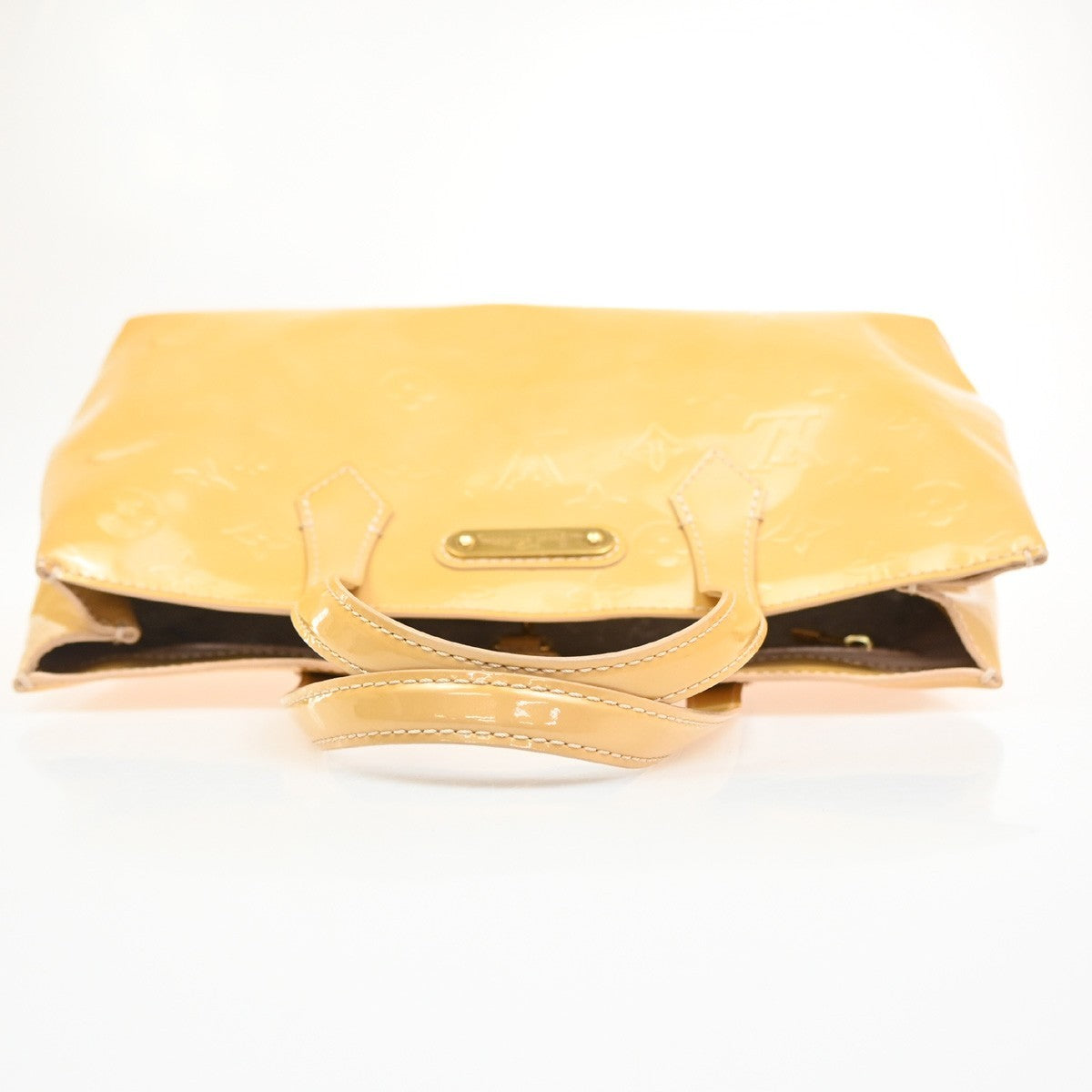 Louis Vuitton Wilshire Handbag Monogram Vernis, BEIGE, PATENT_LEATHER, Handbag