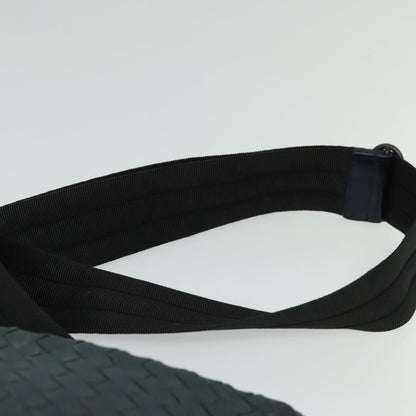 Bottega Veneta Flat Messenger Bag Intrecciato Nappa, BLUE, LEATHER, Shoulder bag