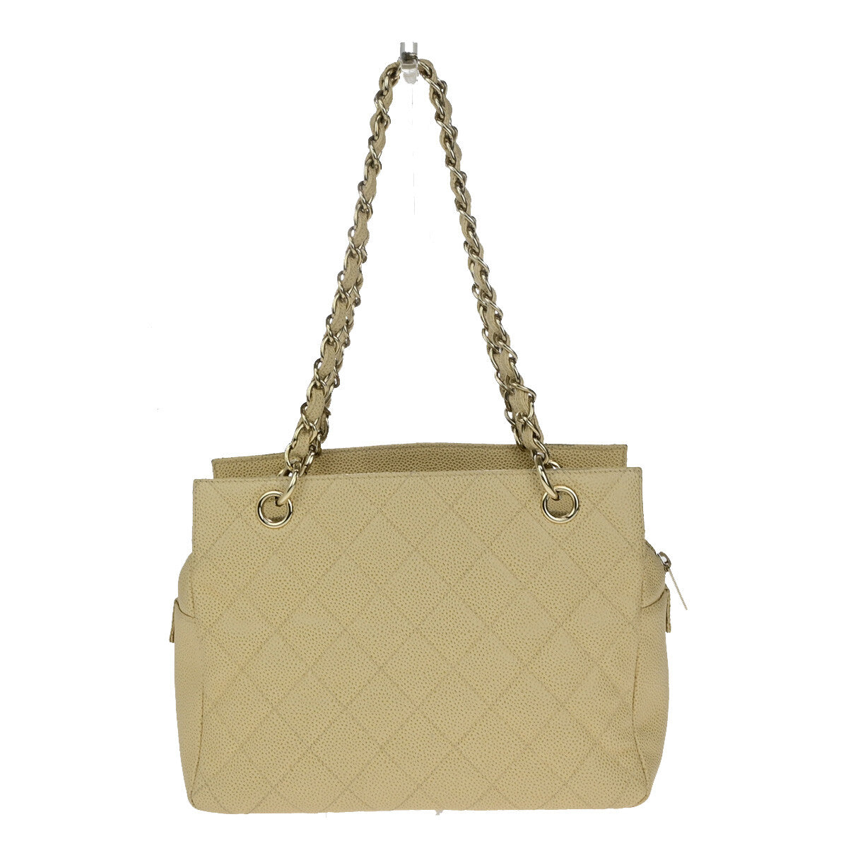 Chanel Petite Timeless Tote Stitched Calfskin, BEIGE, CALFSKIN, Shoulder bag