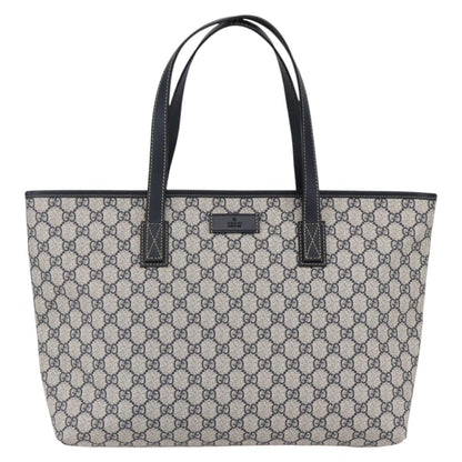 Gucci Open Tote GG Canvas, NAVY, CANVAS, Tote bag