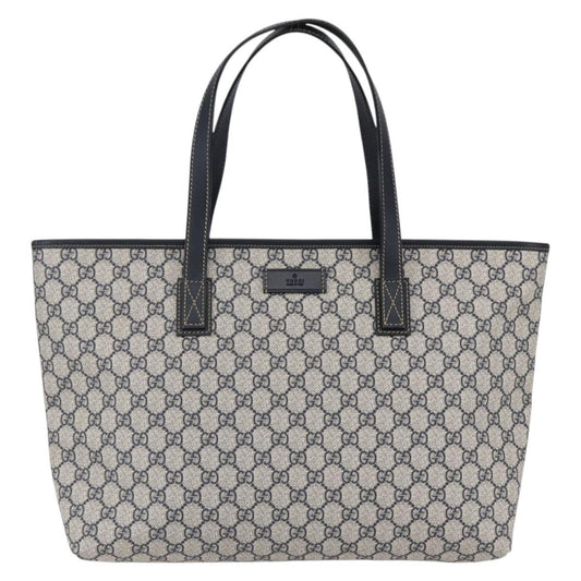 Gucci Open Tote GG Canvas, NAVY, CANVAS, Tote bag