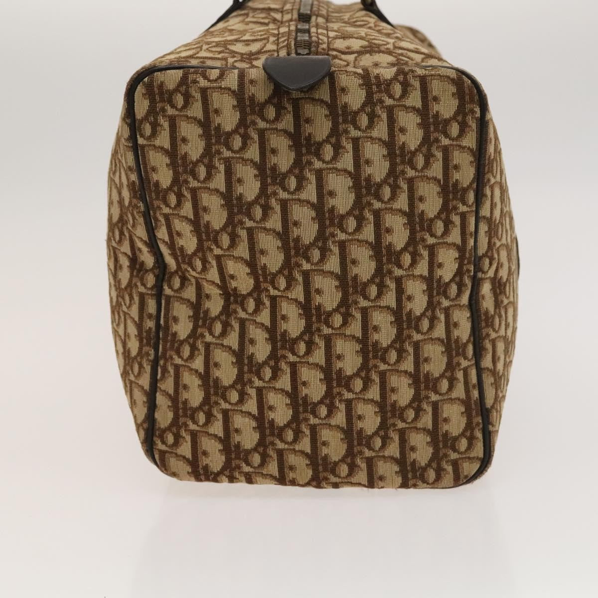 Christian Dior Vintage Trotter Boston Bag Diorissimo Canvas, BROWN, CANVAS, Handbag