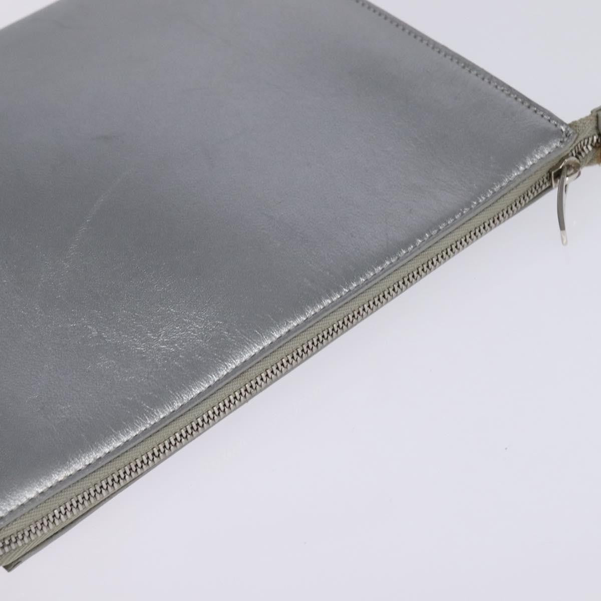 Salvatore Ferragamo Gancini Shoulder Bag Leather, SILVER, LEATHER, Shoulder bag