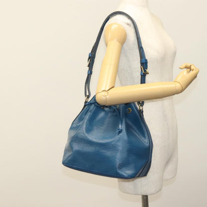 Louis Vuitton Petit Noe Handbag Epi Leather, BLUE, LEATHER, Handbag