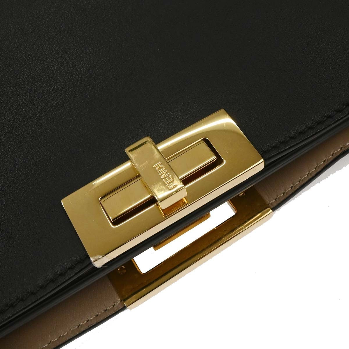 Fendi Peekaboo Essential Bag Leather, BLACK, LEATHER, Handbag