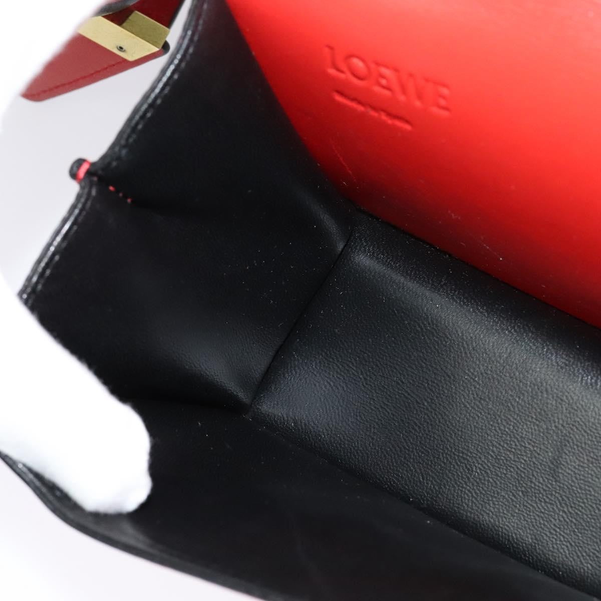 Loewe Barcelona Shoulder Bag Leather, RED, LEATHER, Shoulder bag