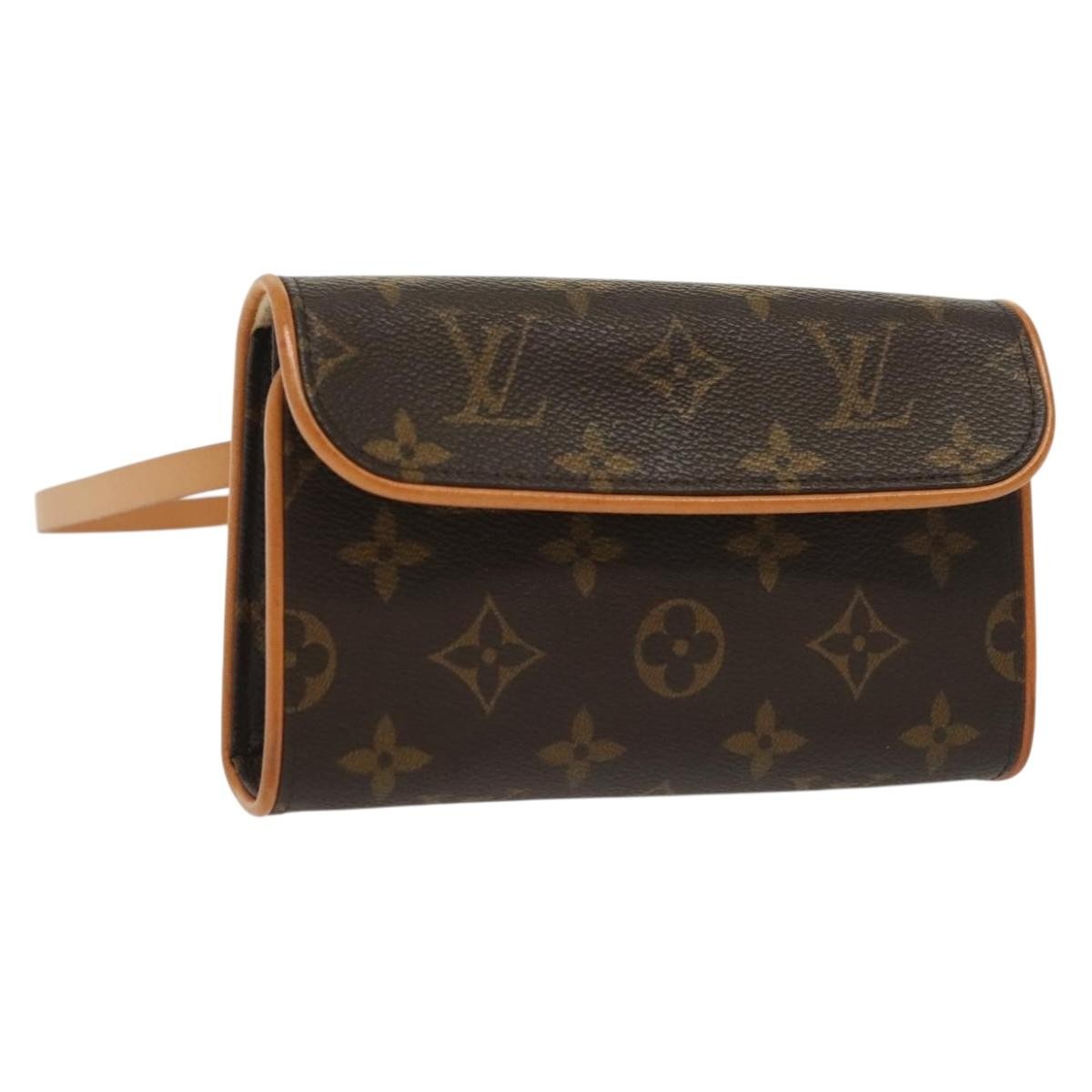 Louis Vuitton Florentine Waist Bag Monogram Canvas, BROWN, CANVAS, Clutche & pouche