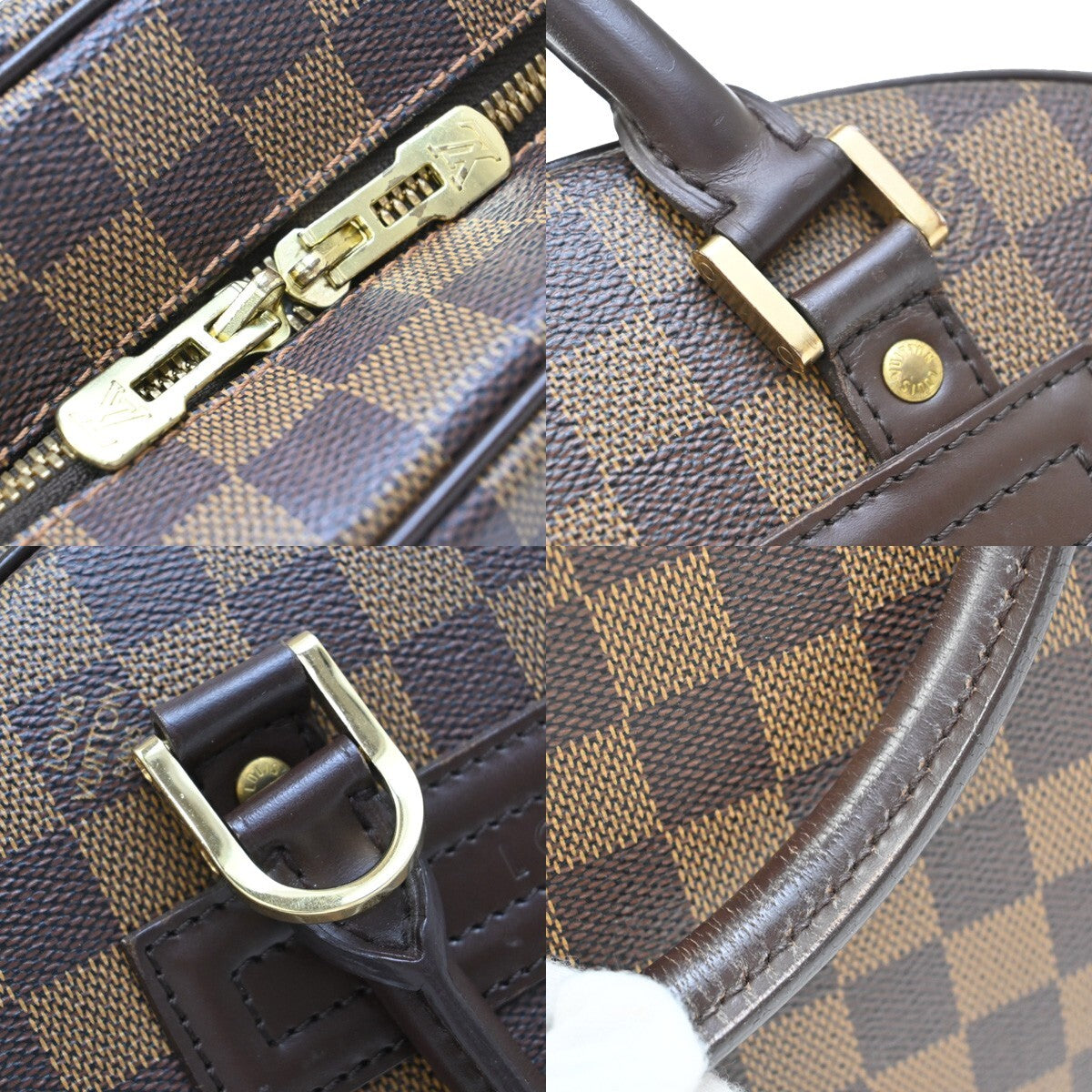Louis Vuitton Nolita Satchel Damier, BROWN, CANVAS, Handbag