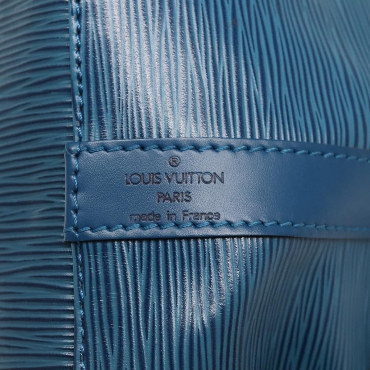 Louis Vuitton Petit Noe Handbag Epi Leather, BLUE, LEATHER, Handbag