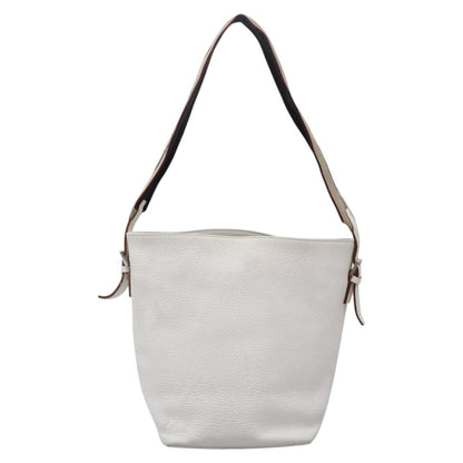 Burberry Shoulder Bag Leather, WHITE, LEATHER, Shoulder bag