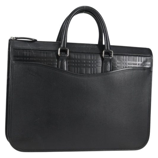 Burberry Briefcase Leather, BLACK, LEATHER, Briefcase