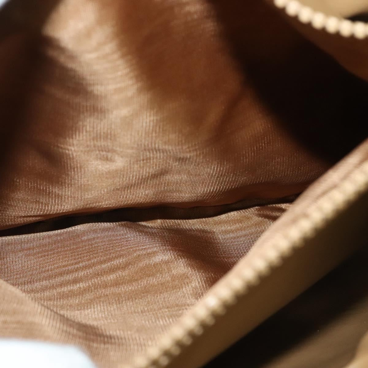 Celine Vintage Macadam Handbag Canvas, BEIGE, CANVAS, Handbag