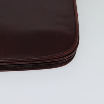 Bally Vintage Shoulder Bag Leather, Burgundy, Leather, Shoulder Bag