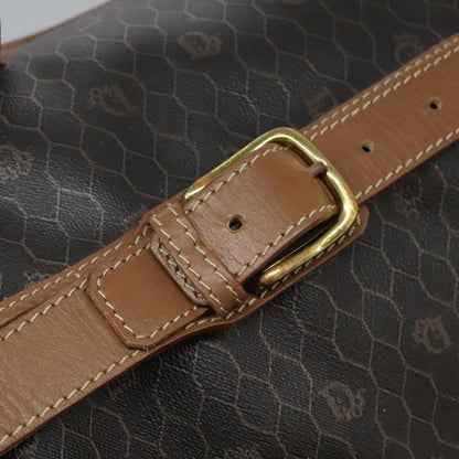 Christian Dior Vintage Honeycomb Boston bag Canvas and Leather, BLACK, CANVAS, Travel bag