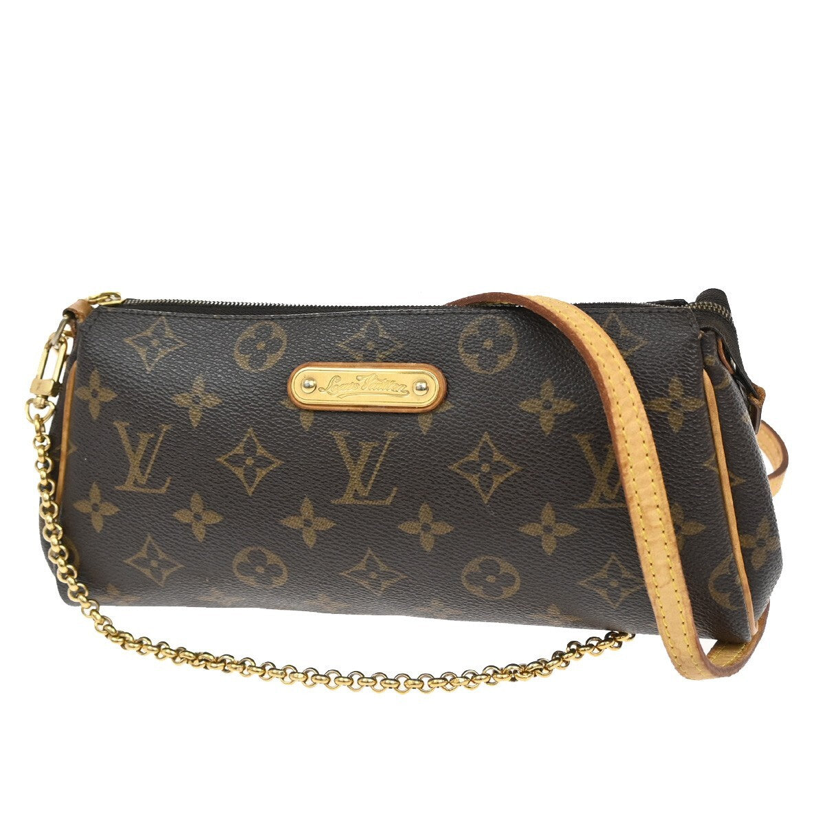 Louis Vuitton Eva Handbag Monogram Canvas, BROWN, CANVAS, Handbag