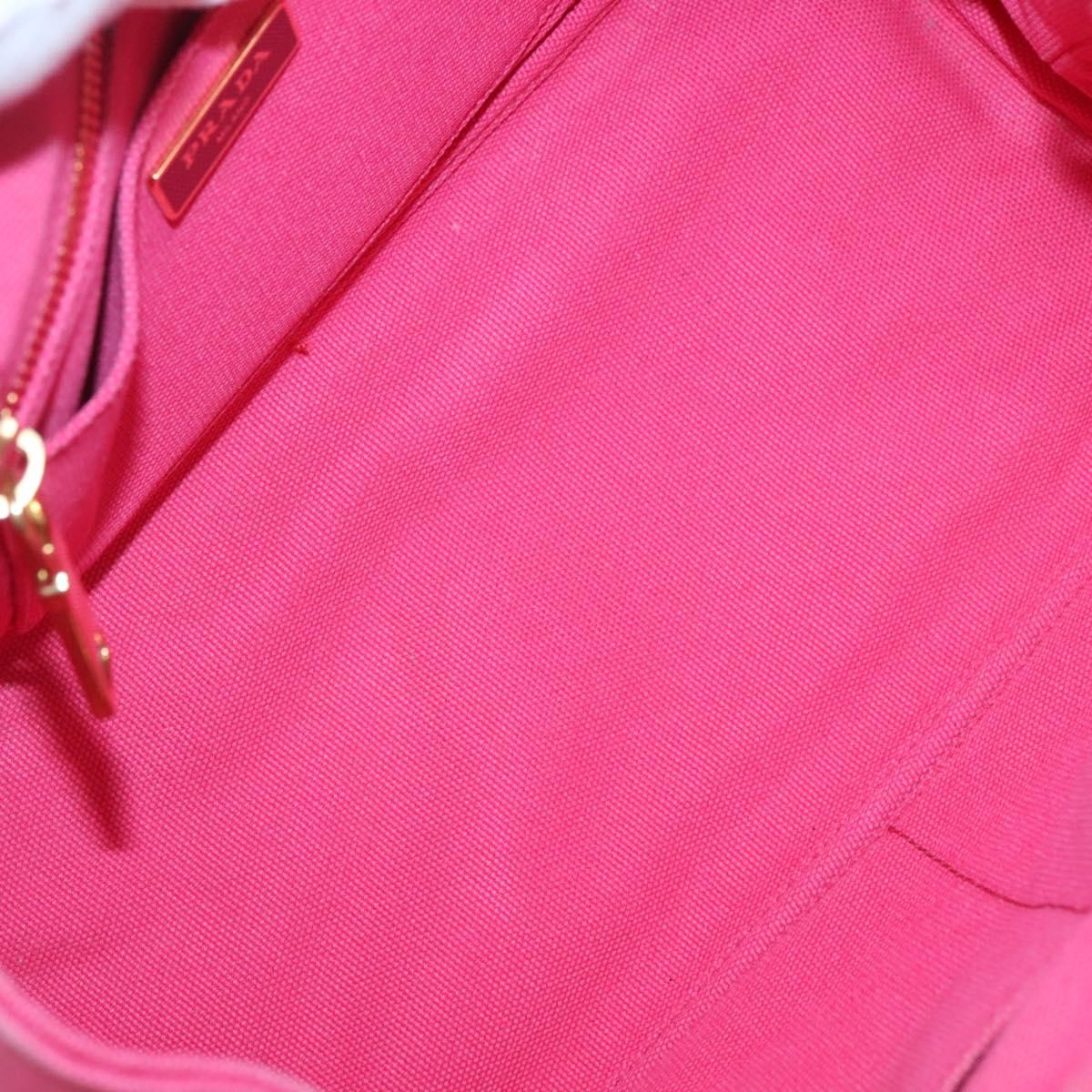 Prada Canapa Convertible Tote Canvas, PINK, CANVAS, Tote bag