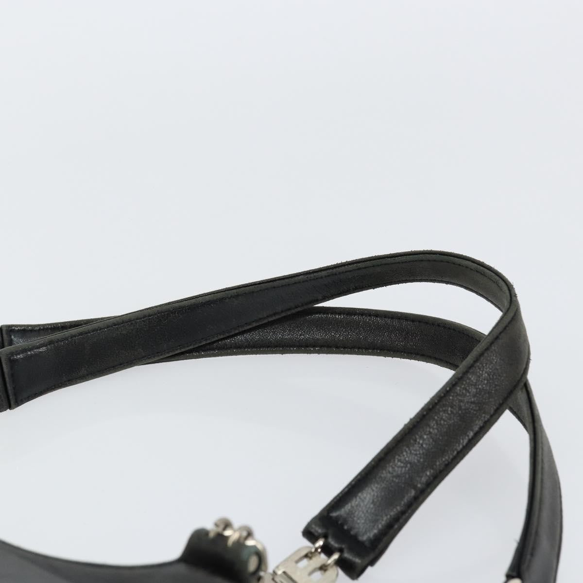 Bally Vintage Handbag Leather, BLACK, LEATHER, Handbag