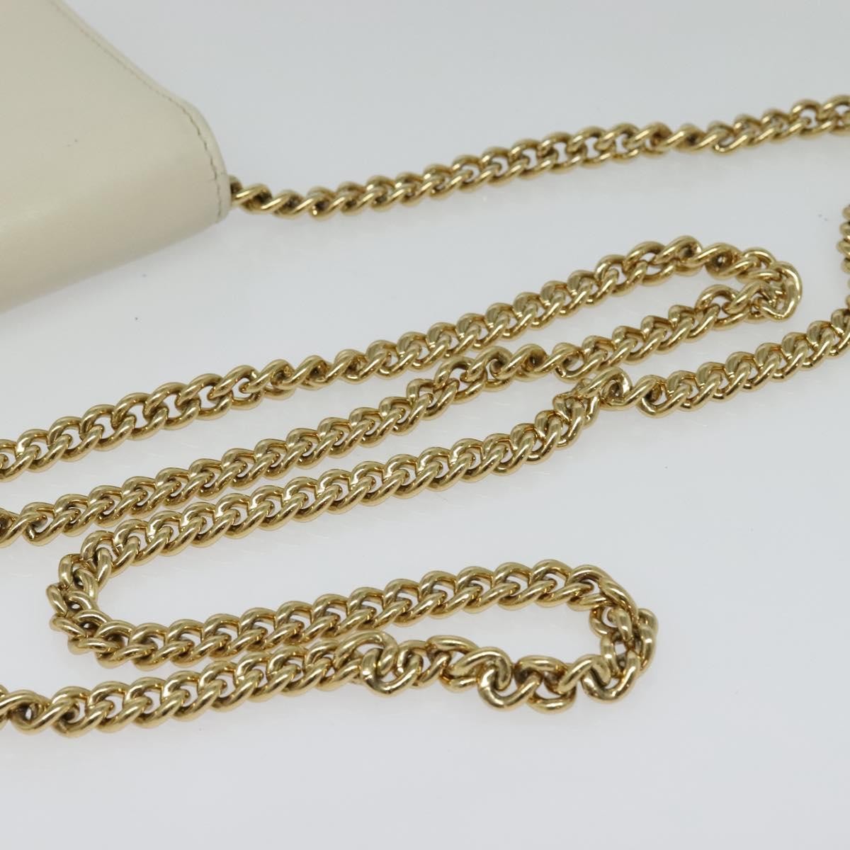 Gucci Horsebit 1955 Chain Wallet Leather, WHITE, LEATHER, Wallets