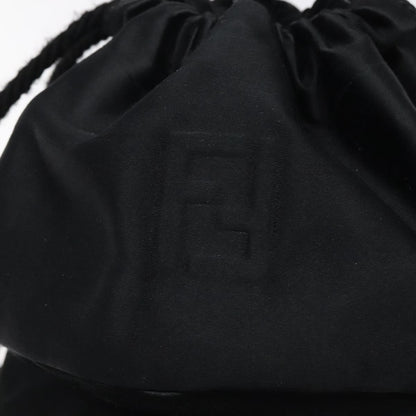 Fendi Vintage shoulderbag Satin, BLACK, SATIN, Shoulder bag