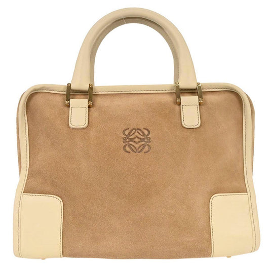 Loewe Amazona Bag Suede, BEIGE, SUEDE, Handbag