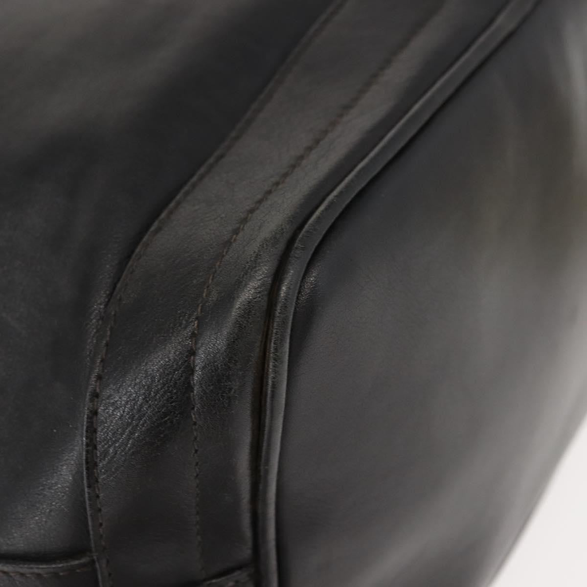 Gucci Vintage Drawstring Shoulder Bag Leather, BLACK, LEATHER, Shoulder bag