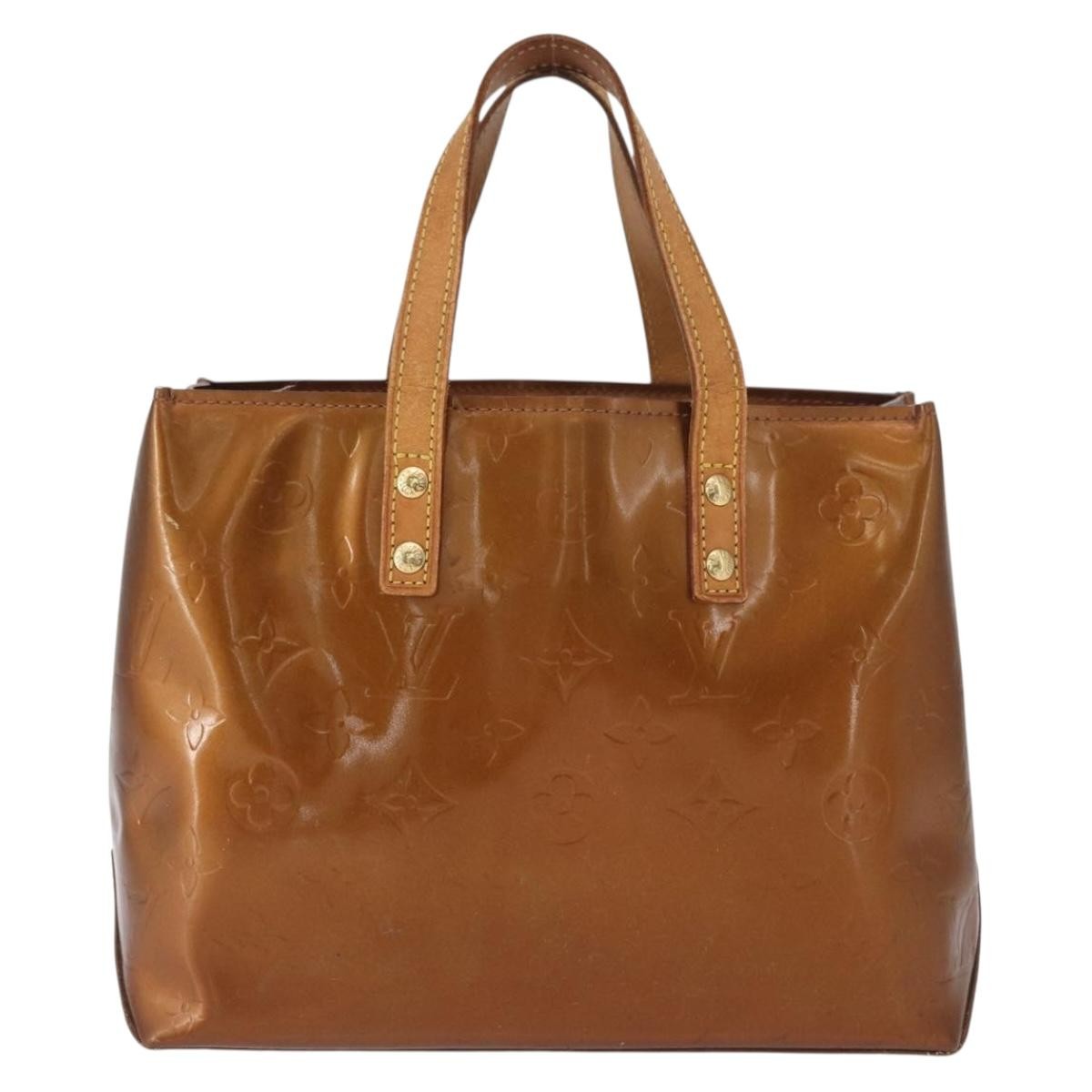 Louis Vuitton Reade Handbag Monogram Vernis, BROWN, PATENT_LEATHER, Tote bag