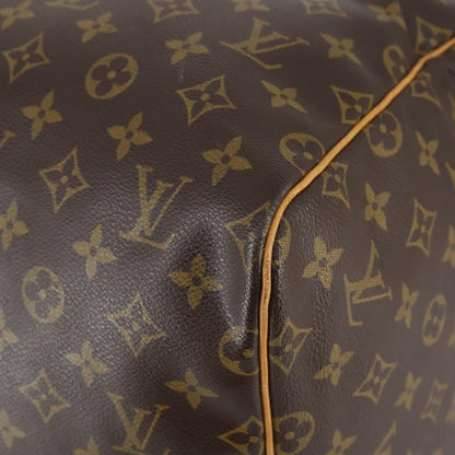 Louis Vuitton Keepall Bag Monogram Canvas, BROWN, CANVAS, Travel bag