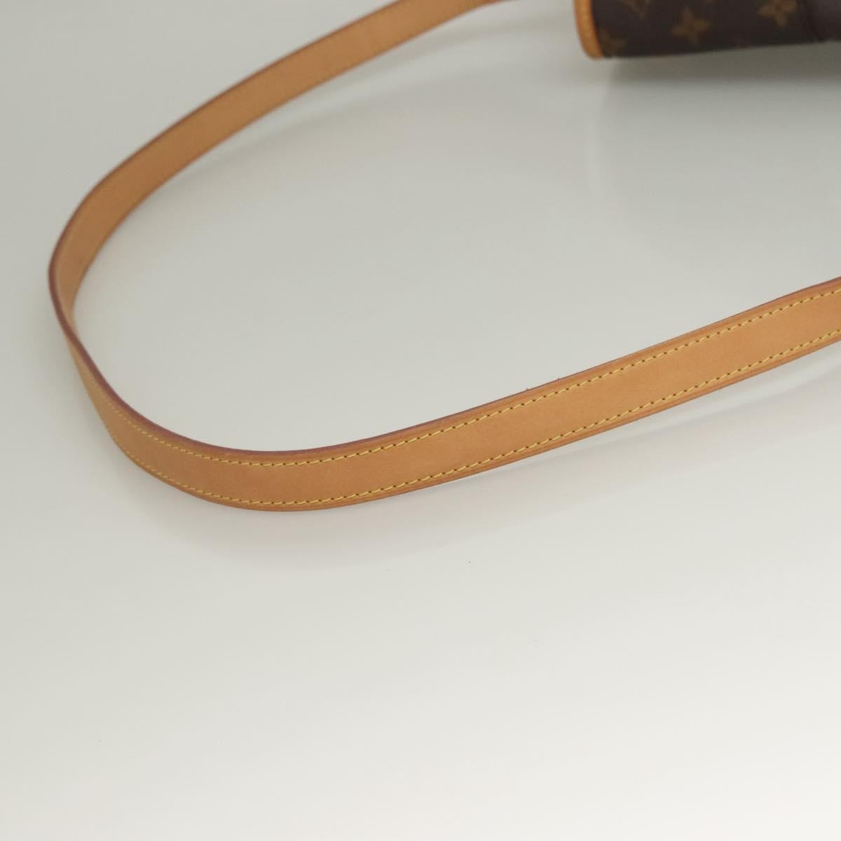 Louis Vuitton Menilmontant Handbag Monogram Canvas, BROWN, CANVAS, Shoulder bag