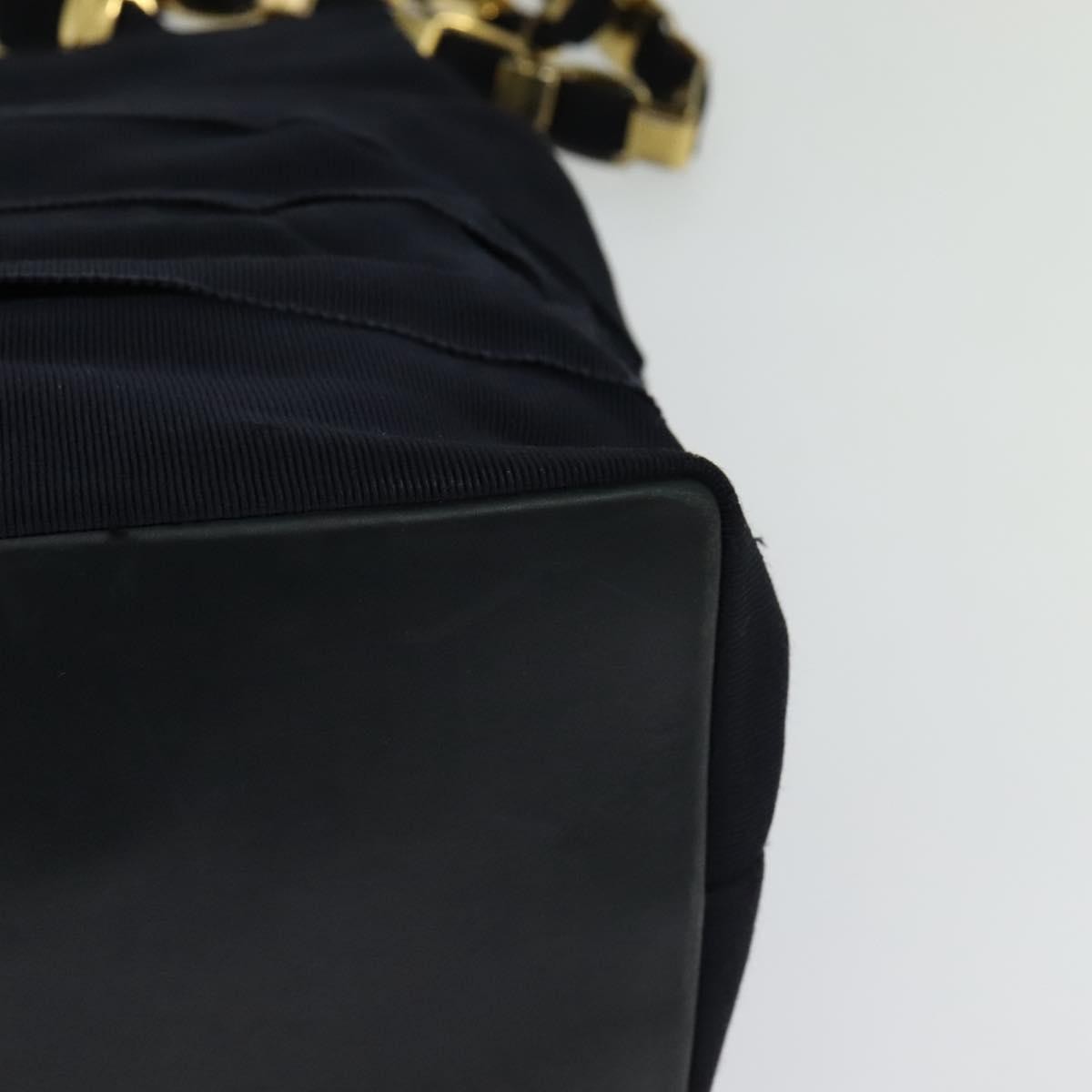 Salvatore Ferragamo Vala Shoulder Bag Canvas, NAVY, CANVAS, Shoulder bag