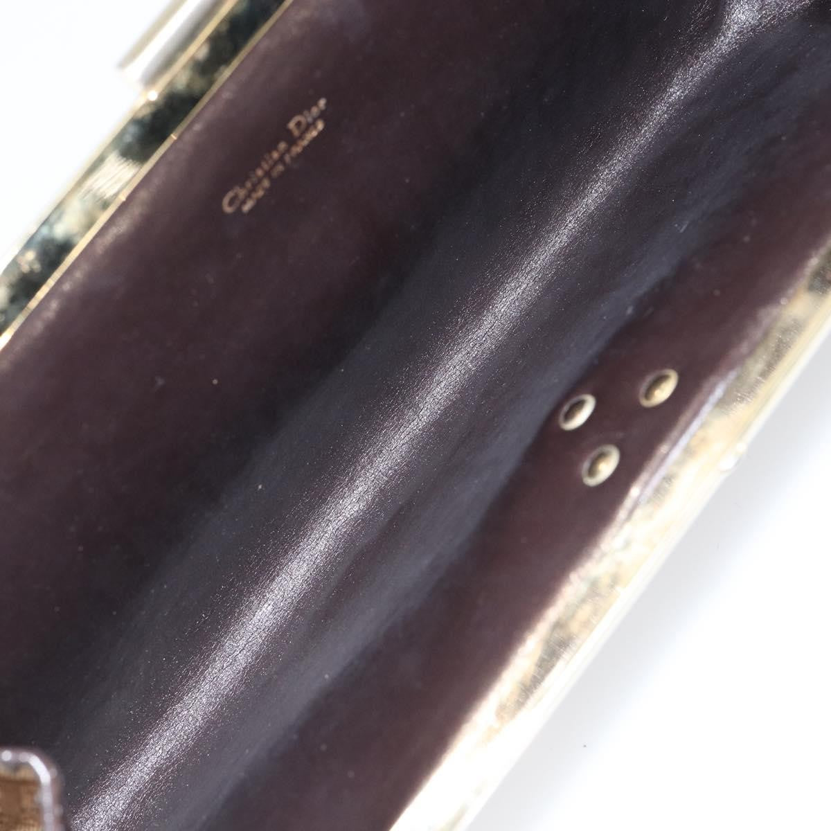 Christian Dior Vintage Trotter Pouch Diorissimo Canvas, BROWN, CANVAS, Clutche & pouche