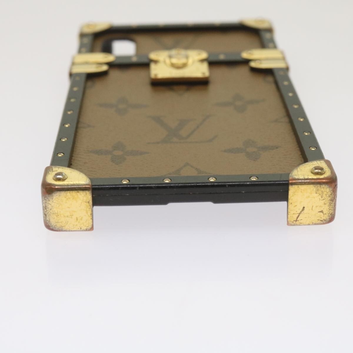 Louis Vuitton Phone case for iPhone X/XS Monogram canvas, BROWN, CANVAS, Clutche & pouche