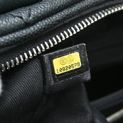 Chanel Outdoor Ligne Doctor Bag Quilted Caviar, Black, Leather, Handbag